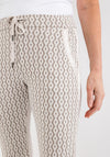 d.e.c.k. by Decollage Casual Printed Trousers, Beige