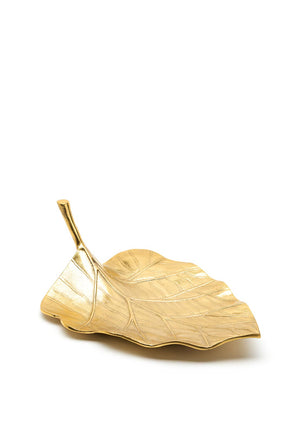 SIL Interiors Large Leaf Decoration, Gold