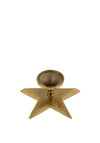 Kaemingk Aluminium Star Candle Holder Medium Stand, Gold