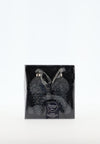 Kaemingk Real Glass Pack of Two Baubles, Navy Multi