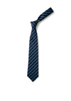 Deer Park Blue Striped School Tie, Navy