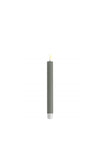 Deluxe Homeart LED Real Flame Large Candle Pair, Salvie Green