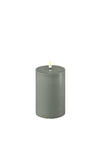 Deluxe Homeart Indoor Led 15cm Candle, Salvie Green