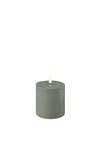 Deluxe Homeart Indoor Led 10cm Candle, Salvie Green
