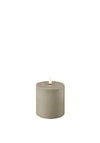 Deluxe Homeart Indoor Led 10cm Candle, Grey