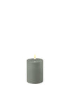 Deluxe Homeart Indoor Led Tall 10cm Candle, Salvie Green