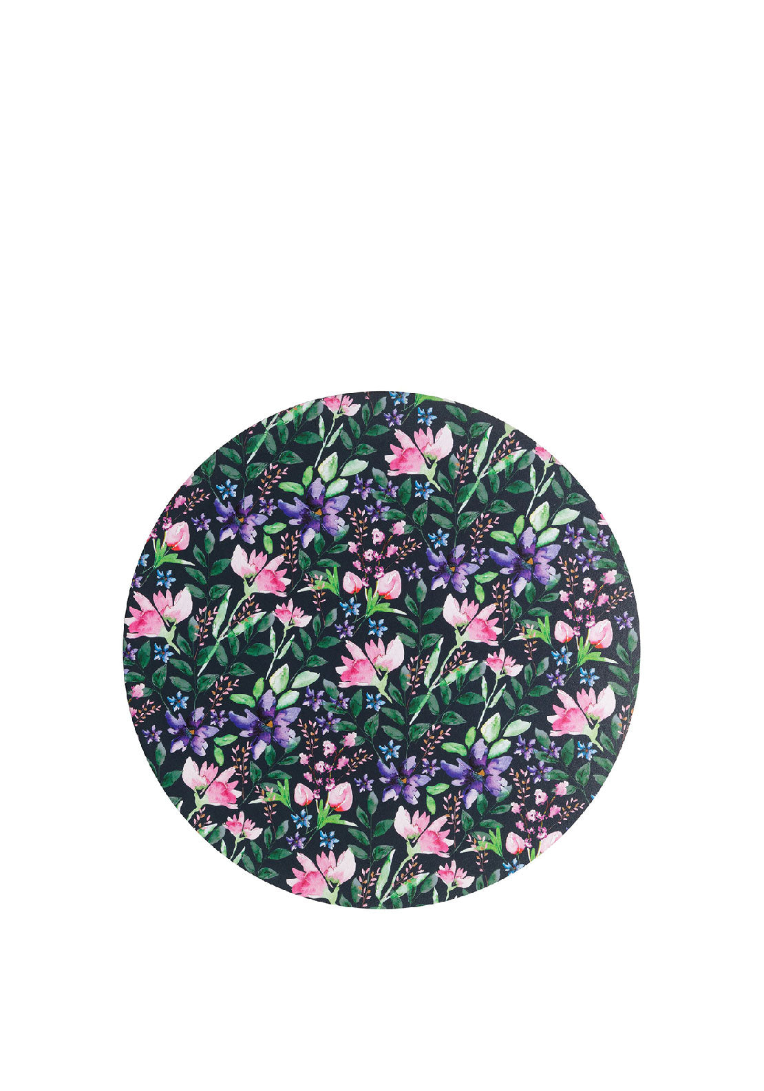 Denby Set of 6 Dark Floral Round Placemats, Multi McElhinneys