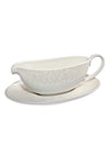 Denby Monsoon Lucille Gold Sauce Jug and Stand