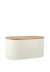 Denby Bread Bin with Bamboo Lid, Cream