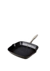 Denby Hard Anodised 24cm Grill Pan, Black
