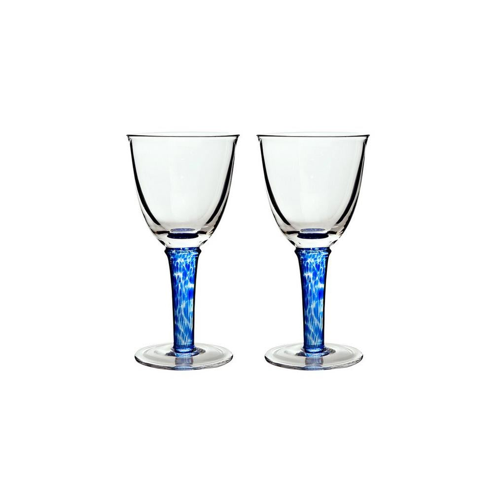 Denby Set of Red Wine Glasses, Imperial Blue McElhinneys