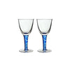 Denby Set of Red Wine Glasses, Imperial Blue