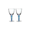 Denby Set of White Wine Glasses, Imperial Blue
