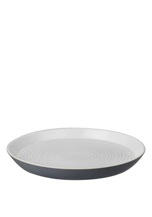 Denby Impression Charcoal Blue Spiral Dinner Plate