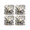Denby Monsoon Chrysanthemum Coaster Set of 4, Cream