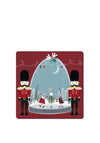 Denby Set of 6 Nutcracker Snowglobe Placemats & Coasters, Red