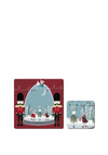 Denby Set of 6 Nutcracker Snowglobe Placemats & Coasters, Red