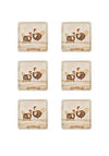 Denby Derbyshire Redcap Set of 6 Coasters