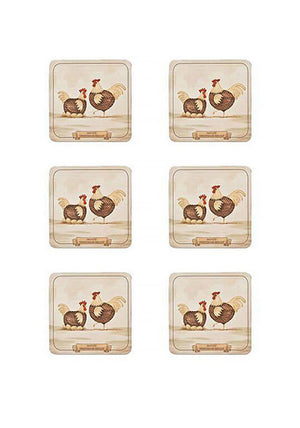 Denby Derbyshire Redcap Set of 6 Coasters