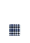 Denby Elements Checked Set of 6 Coasters, Black & Blue