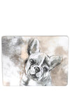 Denby French Bull Dog Placemats Set of 6, Grey