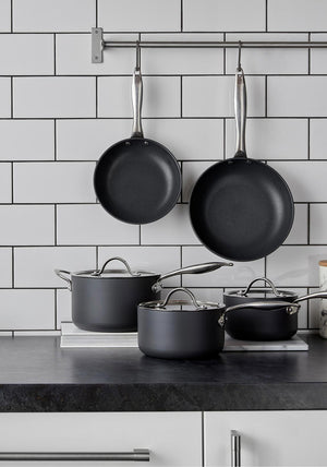 Denby Hard Anodised 5 Piece Pan Set, Black