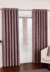 Aura Velour Eyelet Curtains, Purple