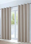 Design Trend Bergen Blackout Eyelet Curtains, Beige