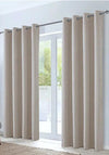 Design Trend Bergen 90 x 90 Blackout Eyelet Curtains, Beige