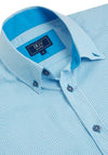Daniel Grahame Drifter Striped Short Sleeve Shirt, Blue