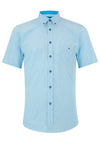 Daniel Grahame Drifter Striped Short Sleeve Shirt, Blue