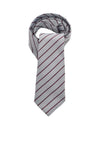 Hunter St. Columbas Striped School Tie, Grey and Wine
