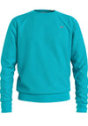 Tommy Jeans Fleece Round Neck Sweater, Chlorine Blue