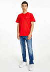 Tommy Jeans Classic Jersey T-Shirt, Deep Crimson