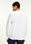 Tommy Jeans Ombre Corp Logo Round Neck Sweater, White