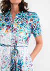 Dolcezza Bubble Print Maxi Shirt Dress, Multi
