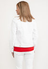 Dolcezza Eyelet Shoulder Denim Jacket, White