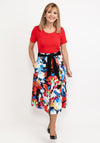 Dolcezza Bold Print Midi Skirt, Multi