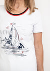 Dolcezza Nautical Print T-Shirt, White Multi