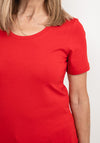 Dolcezza Round Neck T-Shirt, Red