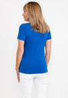 Dolcezza V Neck T-Shirt, Royal Blue