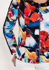 Dolcezza Bold Print Zipped Jacket, Multi