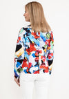 Dolcezza Bold Print Zipped Jacket, Multi