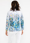 Dolcezza Paint Stroke Print Jacket, Silver Multi