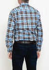 Daniel Grahame Drifters Ivano Check Shirt, Tan & Blue