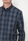 Daniel Grahame Drifters Ivano Plaid Shirt, Navy Multi