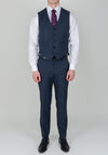 Douglas Windowpane Print Navy Jacket Mix and Match, Regular Fit