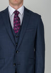 Douglas Windowpane Print Navy Jacket Mix and Match, Regular Fit