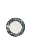 Spode Patchwork Willow 7” Side Plate, Teal Multi