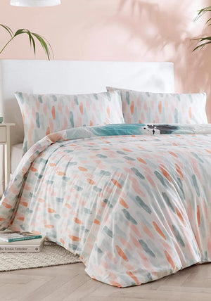 Drift Forward Aquarelle Duvet Set, Pink Multi